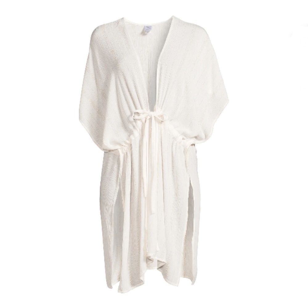 Tie Front Layering Kimono Cardigan Coverup Size 2X/3X